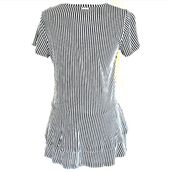 Michael Kors Peplum Top Size Medium Bragazzi Striped Nwot - Picture 4 of 14